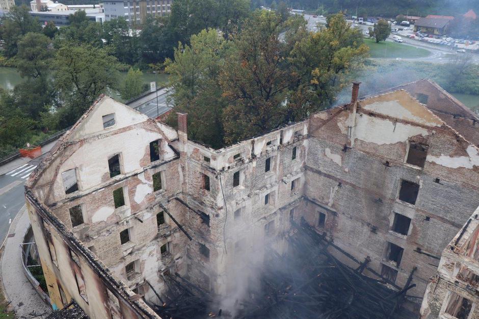 Majdičev mlin, Kranj, požar | Avtor: 