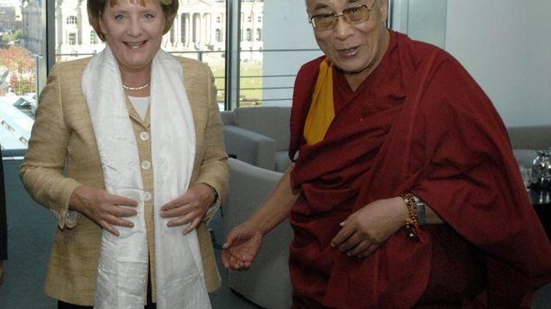 Angela Merkel dalajlama AFP