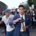 Napad s pestjo med protestom v Mehiki