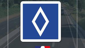 prometni znak Francija