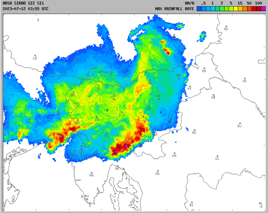 radarska slika | Avtor: Arso 