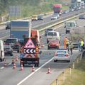 Prometna nesreča na gorenjski avtocesti.