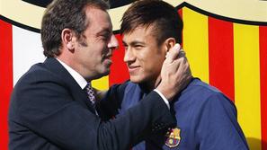 Rosell Neymar Barcelona podpis pogodbe pogodba prihod predstavitev