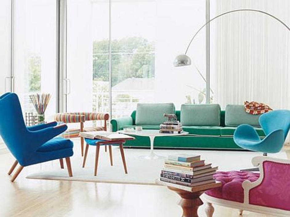 Ne bojte se kombinirati barv.