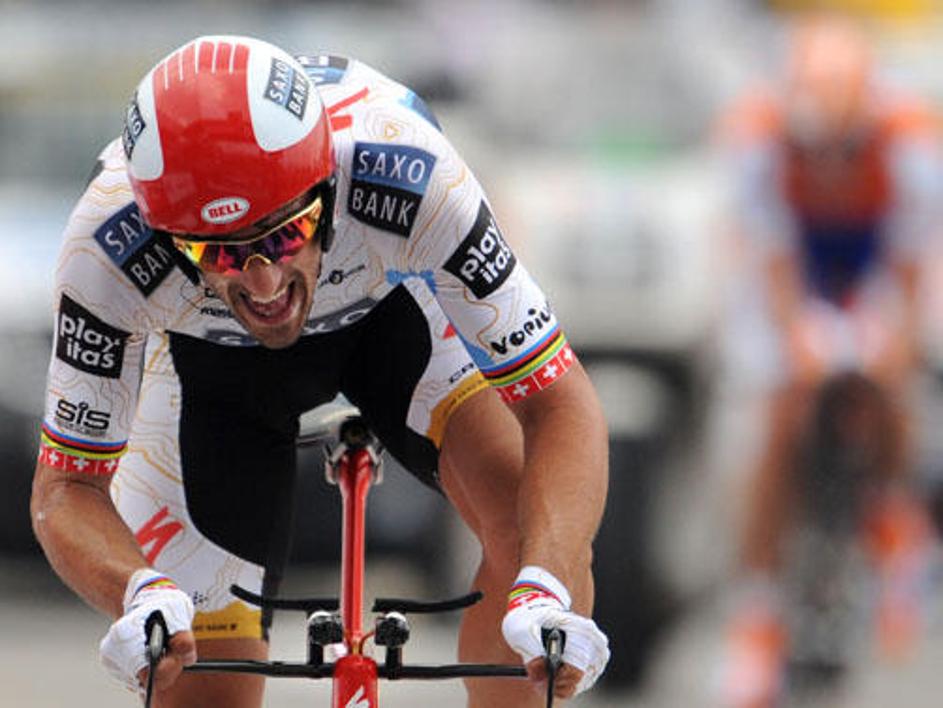 Cancellara je znova dokazal, da je eden najboljših kolesarjev v kronometru.
