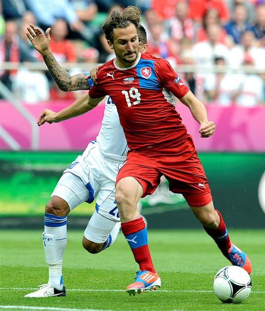 Jiraček Grčija Češka Vroclav Euro 2012