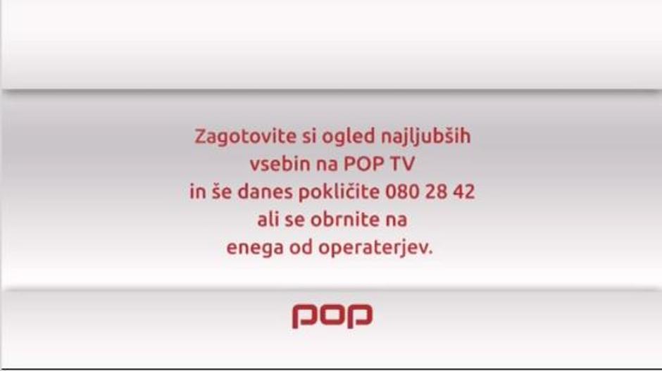 Tekstovno sporočilo na Pop TV | Avtor: zurnal24.si