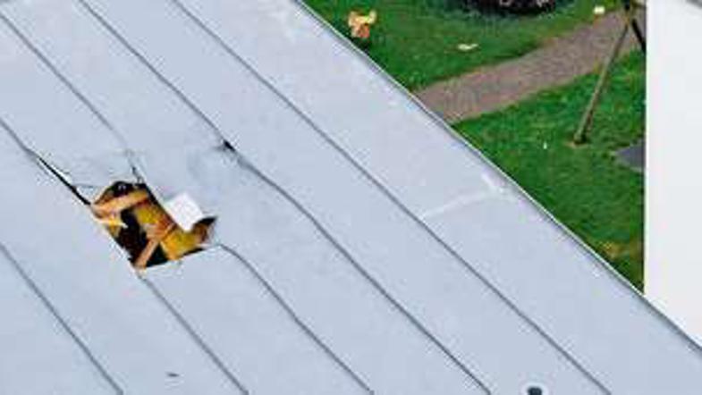 Padalec je s hitrostjo 200 km/h preluknjal streho apartmaja in priletel v spalni