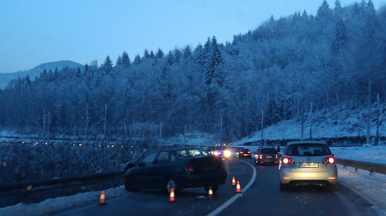 Nesreča na glavni cesti Celje - Laško pri Tremerjah