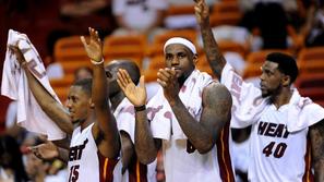 James Haslem Chalmers Anthony Miami Heat Indiana Pacers NBA končnica drugi krog 