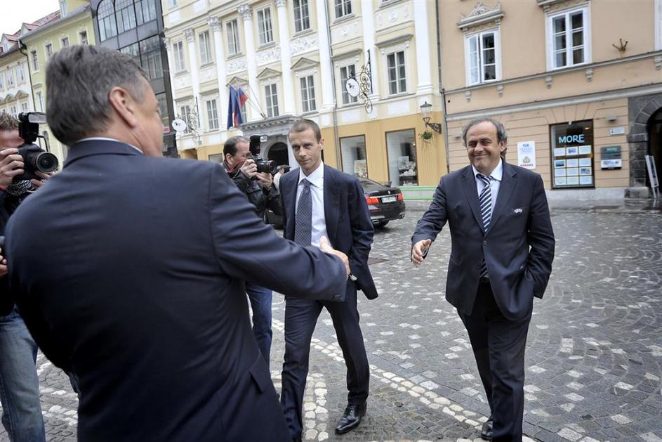 Zoran Janković in Michel Platini