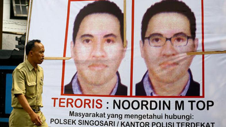 Noordin Mohamed Top je na listi najbolj nevarnih teroristov tudi v Združenih drž