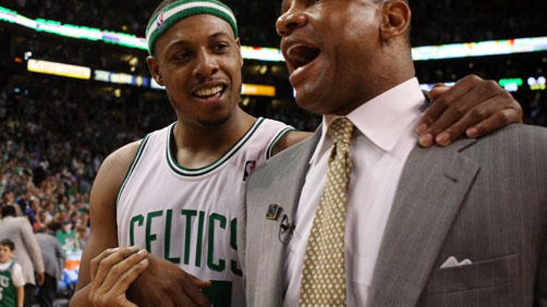 Tudi strateg Bostona Doc Rivers je bil navdušen nad predstavo Paula Pierca.