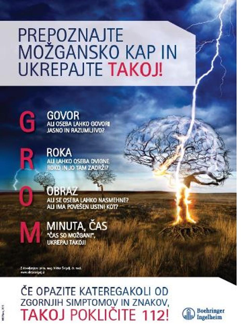 GROM - možganska kap | Avtor: Društvo za srce