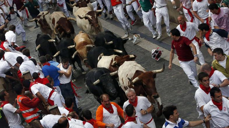 Tek pred biki v Pamploni