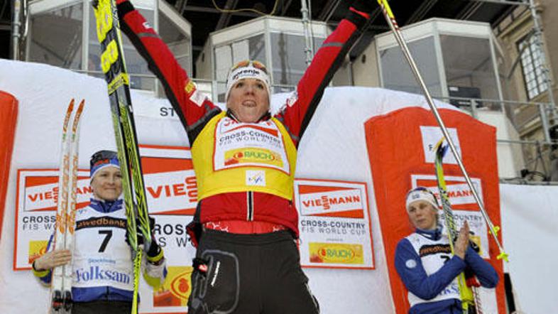 Slovenska šampionka je v tej sezoni zbrala kar devet zmag in s skupno 16 na večn