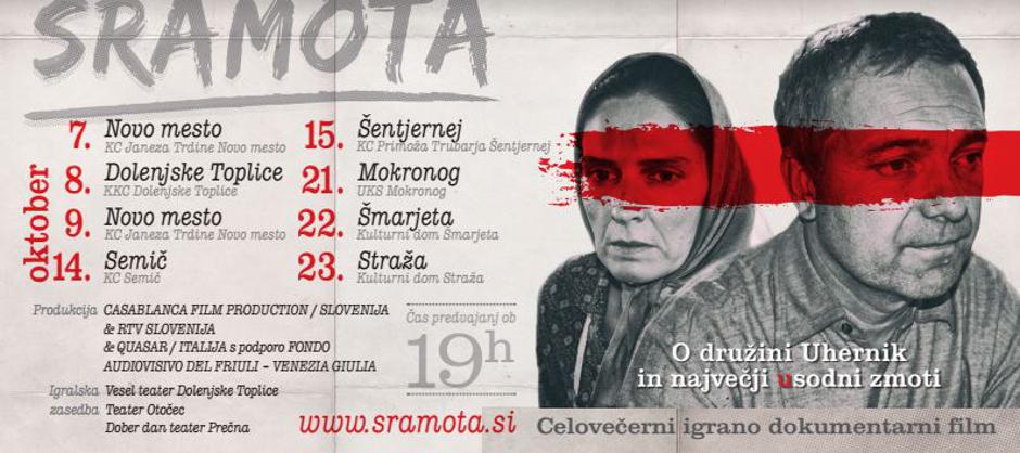 Sramota - oglas | Avtor: KUD Vesel teater