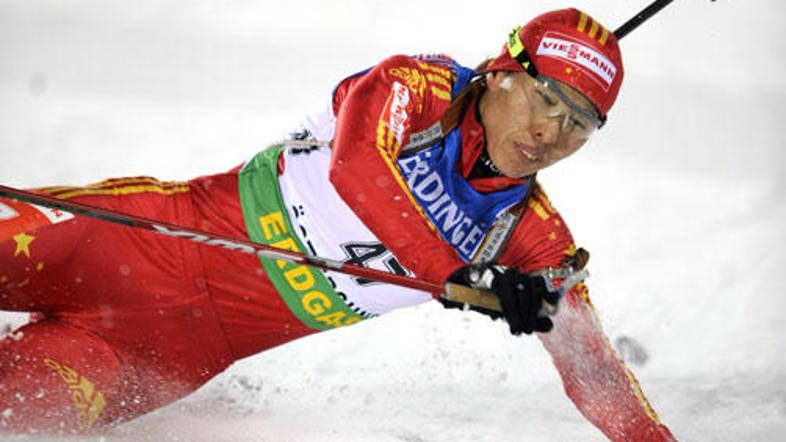 Wangova je vse do ciljne črte tekla na vso moč in zadržala prednost pred hitro B