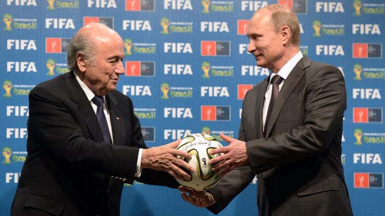 Sepp Blatter in Vladimir Putin