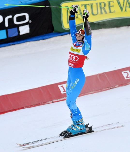 Maze veleslalom Aspen ZDA zmaga smučanje