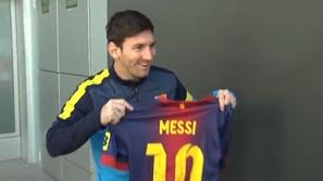 Messi Müller dres podpis Barcelona