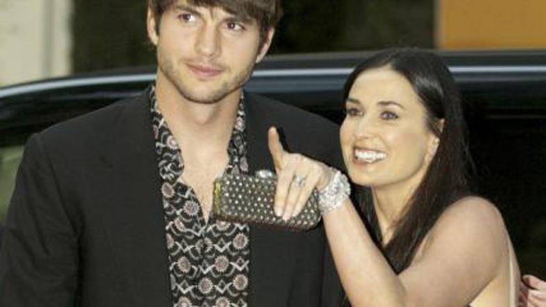 Starejša ženska, mlajši moški: Demi Moore je od svojega partnerja, Ashtona Kutch