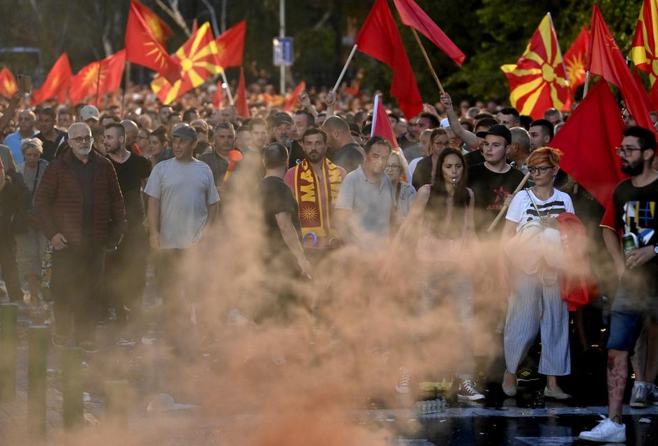 Skopje Makedonija protesti