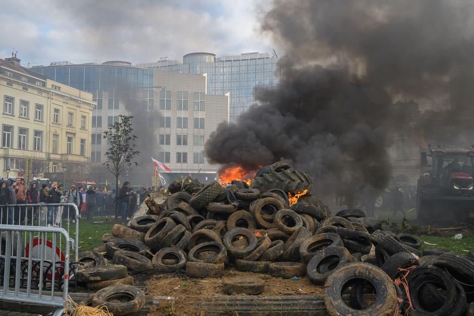 bruselj protest kmetov | Avtor: Profimedia