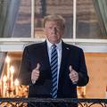 Donald Trump ob vrnitvi v Belo hišo