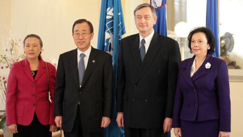 Ban Ki Mun se je že v petek srečal s premierjem Janšo. Zadnji dan obiska pa je n