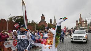 Khorkina Korkina Moskva Soči 2014 olimpijske igre bakla