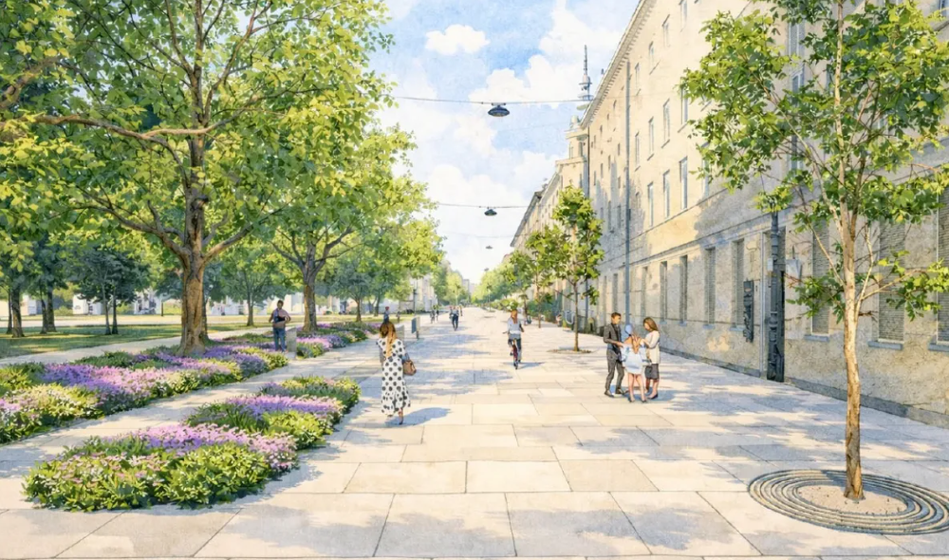 Nov prometni režim na Miklošičevi cesti v Ljubljani, prenova je že v teku
