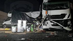 Prometna nesreča na primorski avtocesti