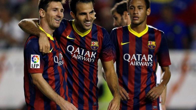 Fabregas Messi Neymar Rayo Vallecano Barcelona Liga BBVA Španija prvenstvo