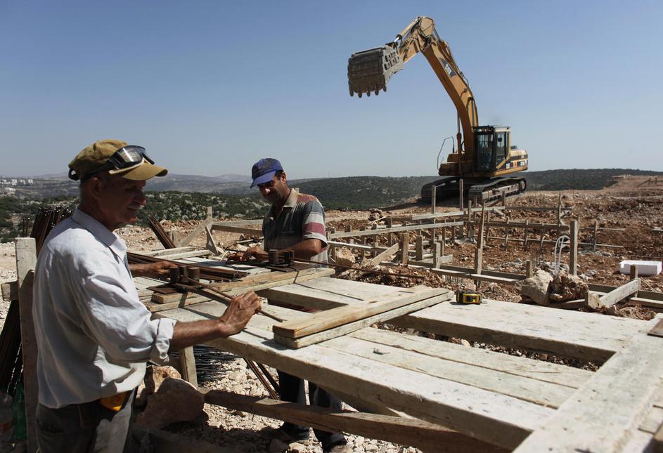 Zahodni breg, gradnja, stroji, judovska naselja