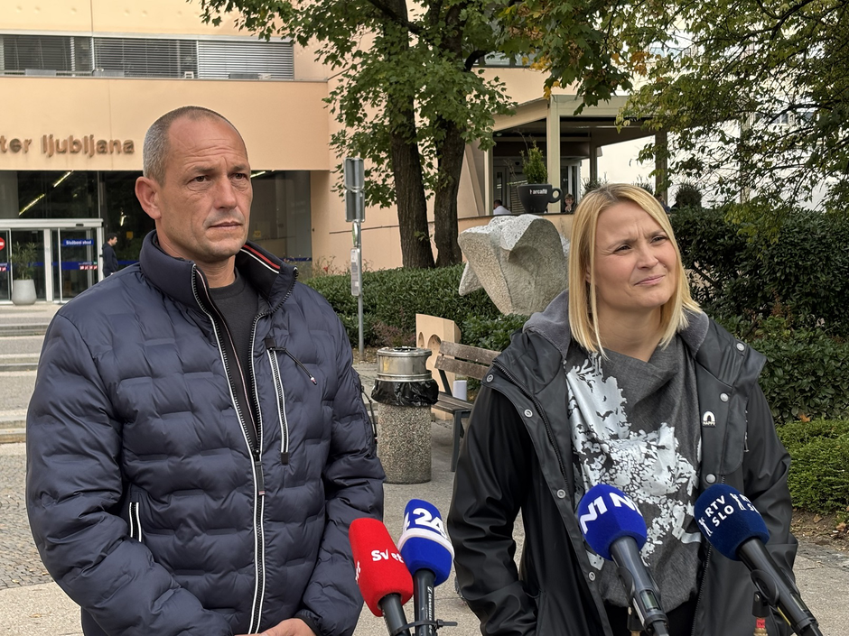 Sandi Pahor in Urška Benčič - starša Zale | Avtor: UKC LJ