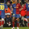 Barcelonin napadalni trio Messi-Henry(v sredini)-Eto'o je še enkrat poskrbel za 