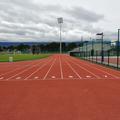 Prenovljena atletska steza v Kranju.