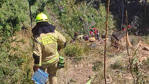 Gašenje požara na Roblekovi planini na Zgornjem Jezerskem.