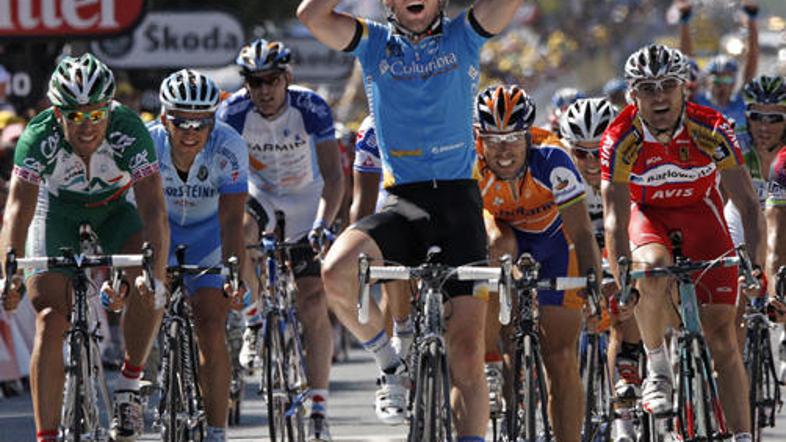 Zmagovalec prologa dirke po Romandiji Mark Cavendish.