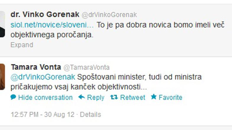 Vinko Gorenak in Tamara Vonta