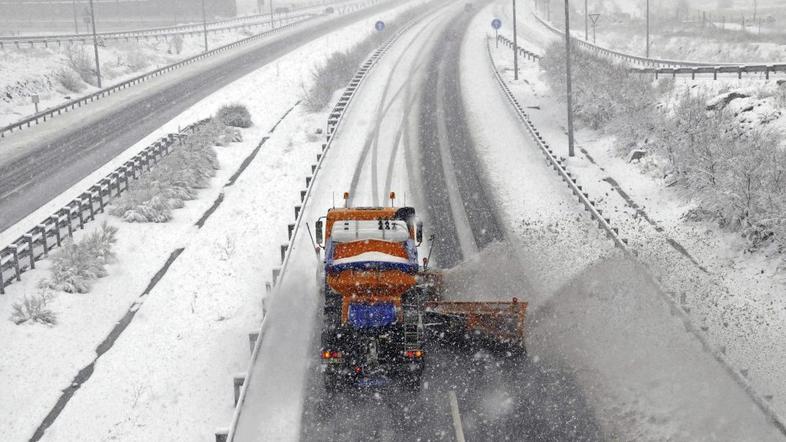 sneg, Španija, plug
