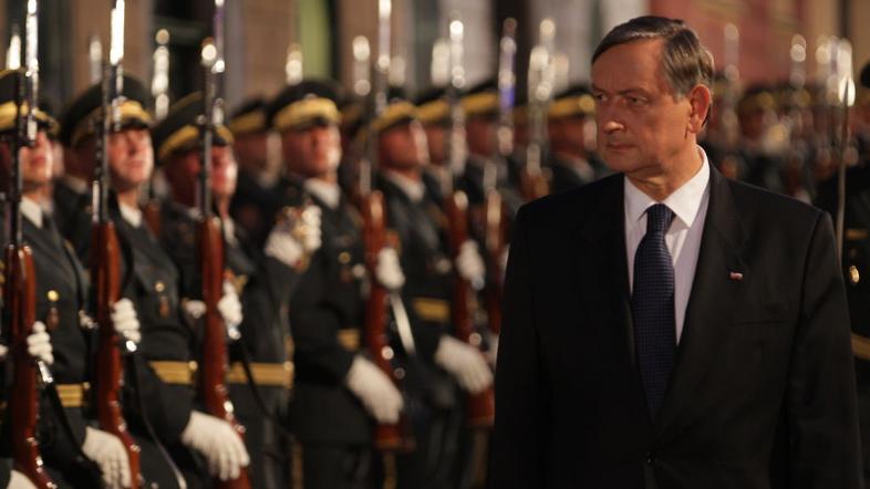 Predsednik Danilo Türk na državni proslavi ob dnevu državnosti.