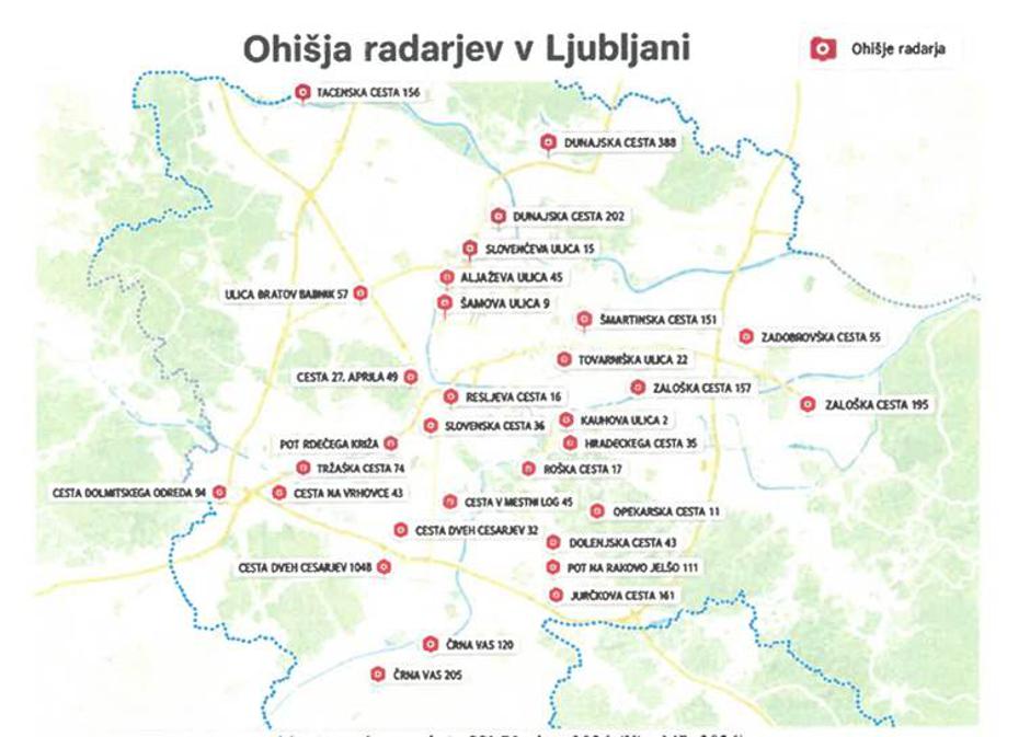 Radarji v Mestni občini Ljubljana (MOL) | Avtor: Mestna občina Ljubljana