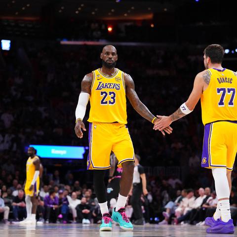 Luka Dončić in LeBron James