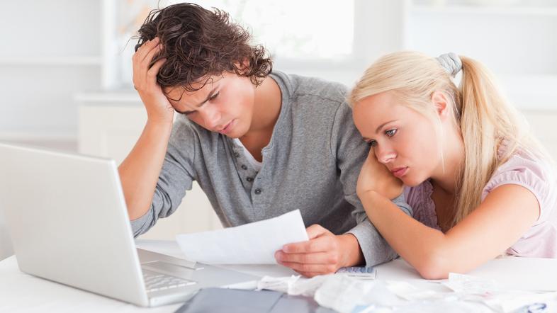 obupan par, žalost, razočaranje