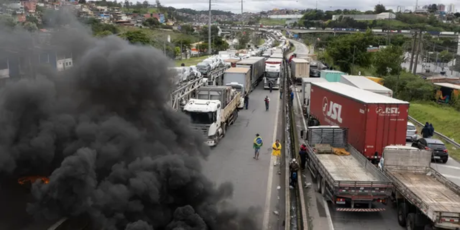 Brazilija avtoprevozniki protest Bolsonaro Lula | Avtor: Reševalni pas/Twitter