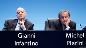 Gianni Infantino in Michel Platini
