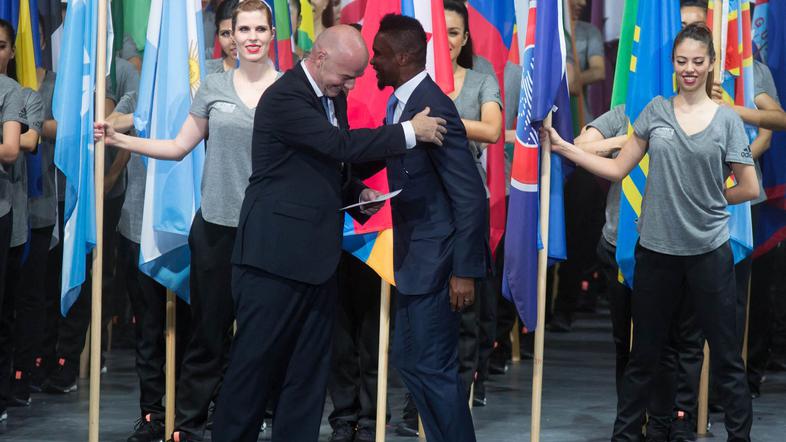 Gianni Infantino in Samuel Eto'o