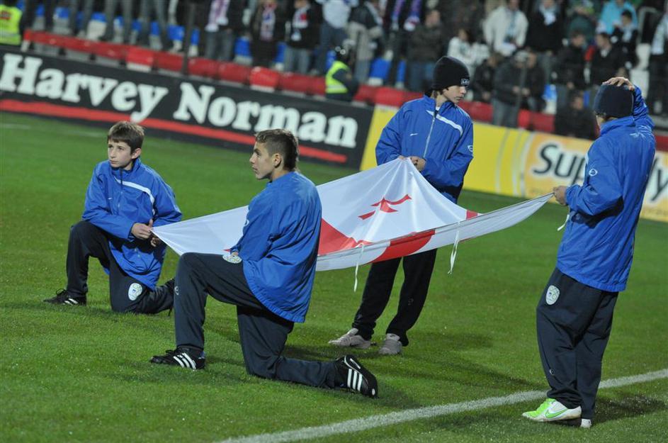 Navijači na tekmi Slovenija - Gruzija v Kopru